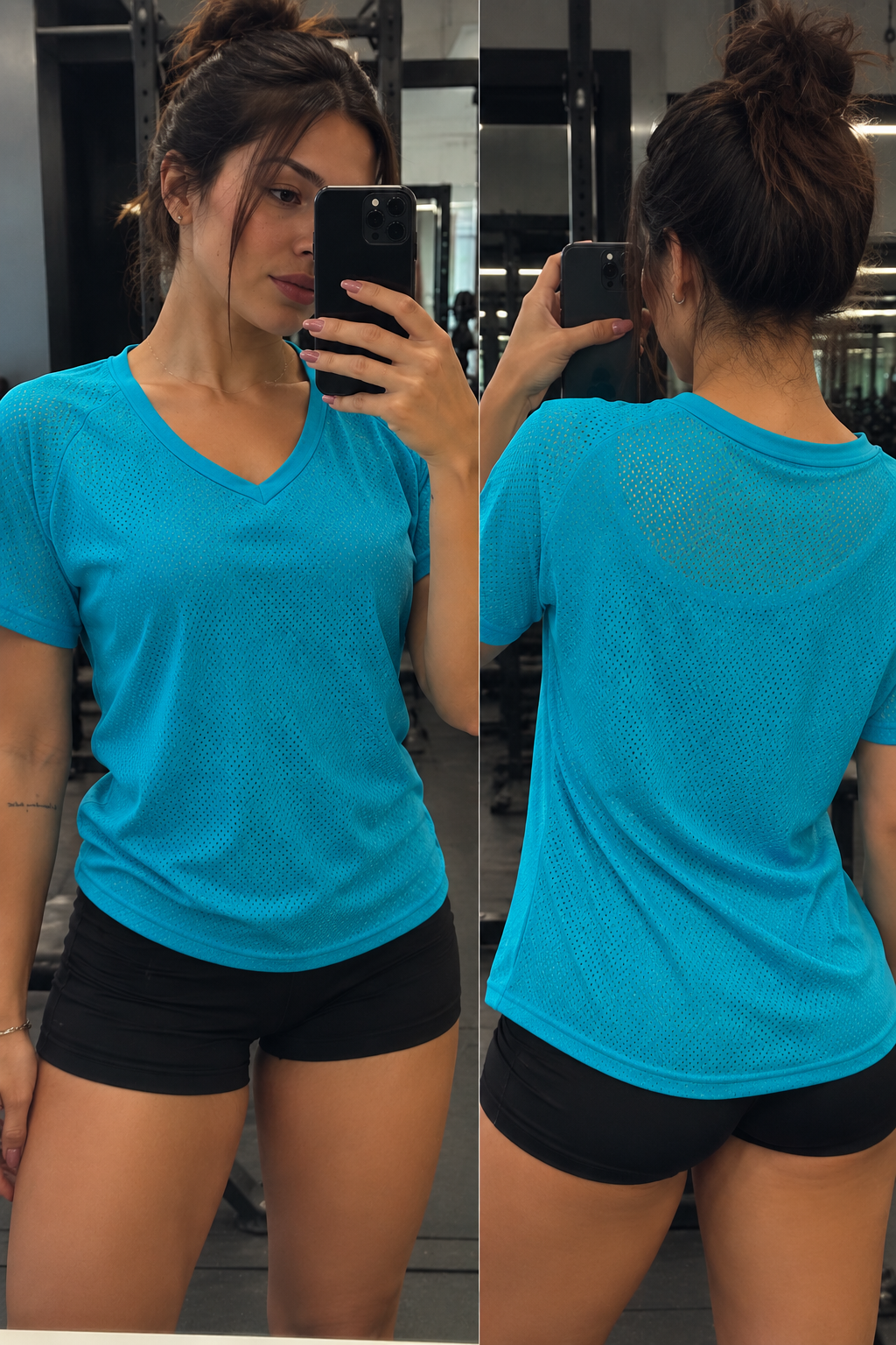 Blusa Fitness Microfibra Respirável