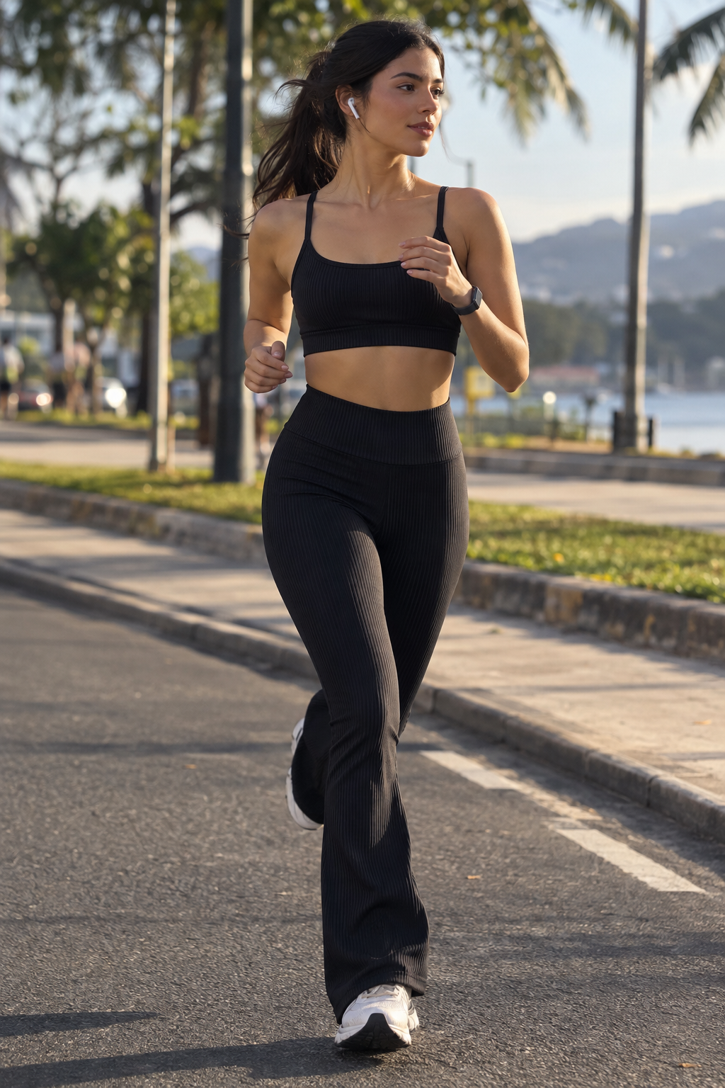 Conjunto Flare Canelado